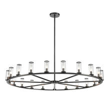 ALORA CH309021UBCG - Revolve Clear Glass/Urban Bronze 21 Light Chandeliers