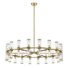 ALORA CH309036NBCG - Revolve Clear Glass/Natural Brass 36 Lights Chandeliers