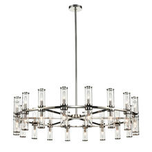 ALORA CH309036PNCG - Revolve Clear Glass/Polished Nickel 36 Lights Chandeliers