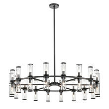 ALORA CH309036UBCG - Revolve Clear Glass/Urban Bronze 36 Lights Chandeliers