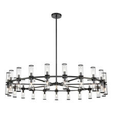 ALORA CH309042UBCG - Revolve Clear Glass/Urban Bronze 42 Lights Chandeliers