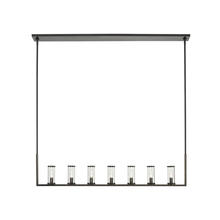 ALORA LP309007UBCG - Revolve Clear Glass/Urban Bronze 7 Lights Linear Pendant