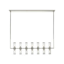 ALORA LP309077PNCG - Revolve Clear Glass/Polished Nickel 14 Lights Linear Pendant