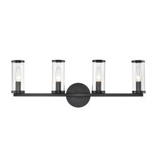 ALORA WV309044UBCG - Revolve Clear Glass/Urban Bronze 4 Lights Wall/Vanity