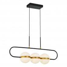 ALORA LP302003MBBG - Tagliato 32-in Matte Black/Brushed Gold LED Linear Pendant