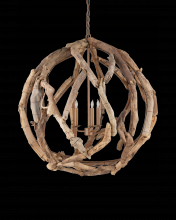 Currey 9078 - Driftwood Orb Chandelier